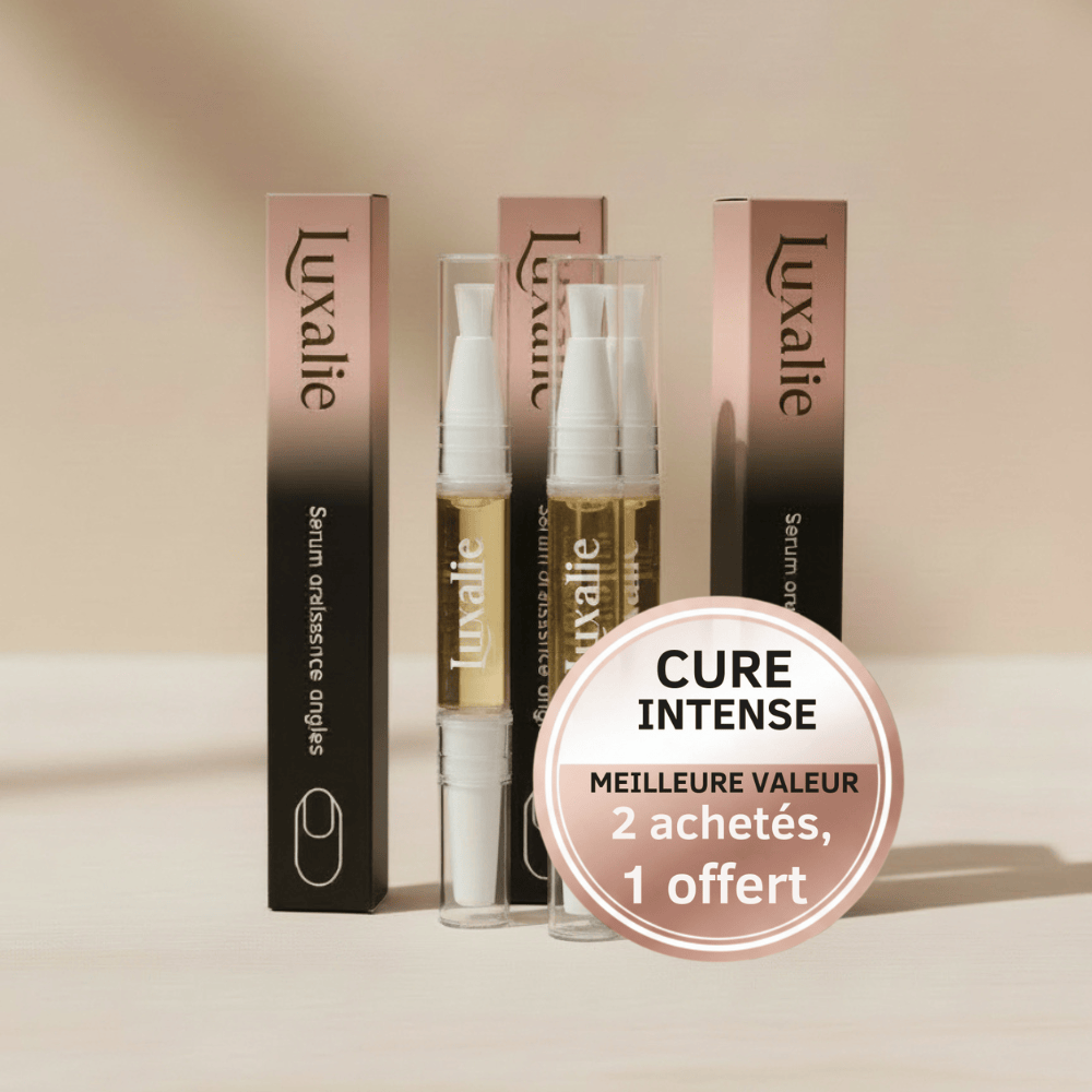 Pack Cure Intense Luxalie - 3 stylos croissance ongles - Meilleure valeur : 2 achetés 1 offert
