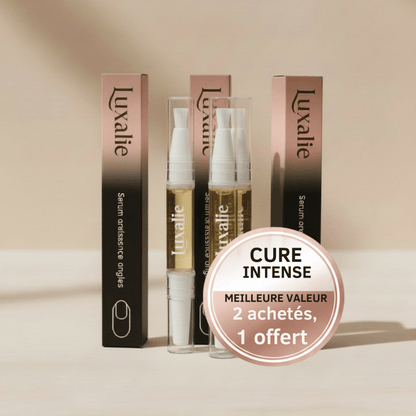 Pack Cure Intense Luxalie - 3 stylos croissance ongles - Meilleure valeur : 2 achetés 1 offert
