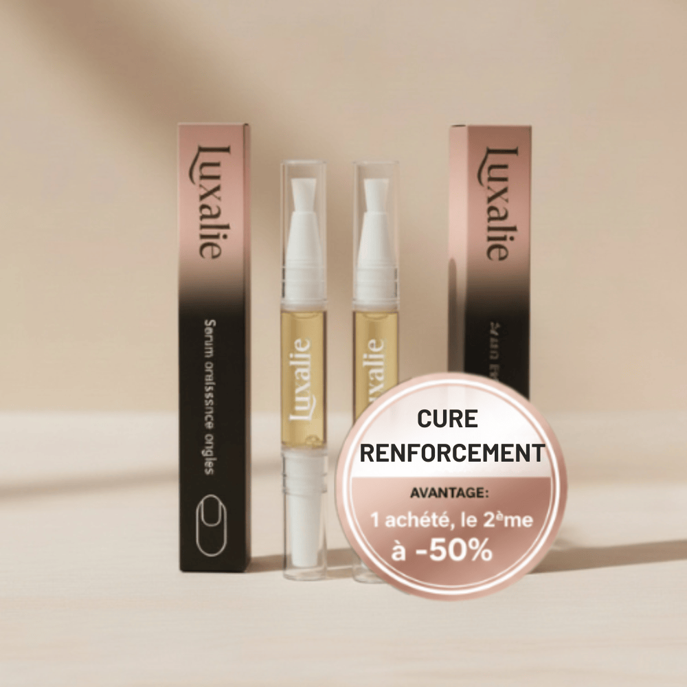 Pack Cure renforcement Luxalie - 2 stylos croissance ongles - Avantage : le 2ème à -50%